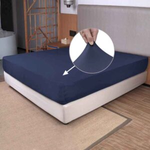 four way stretch knit wrinkle free no more slipping off for mattress soft comfortable fitted sheet 1